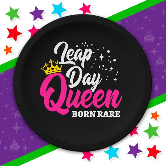 2月29日うるう日クイーンリープイヤー誕生日生まれレア ペーパープレート