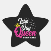 2月29日うるう日クイーンリープイヤー誕生日生まれレア 星シール (正面)