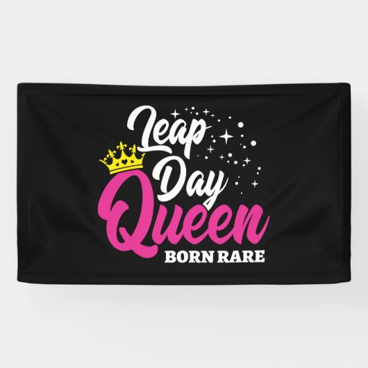 2月29日うるう日クイーンリープイヤー誕生日生まれレア 横断幕 (横)