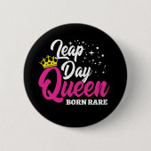 2月29日うるう日クイーンリープイヤー誕生日生まれレア 缶バッジ (正面)