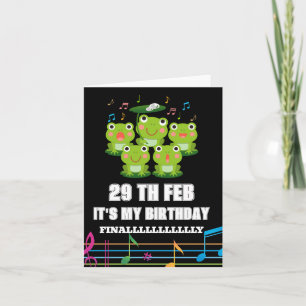 2月29日うるう日、私の誕生日うるう年生まれ 招待状