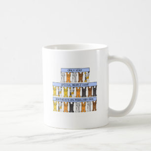 2月29日の誕生日猫 コーヒーマグカップ