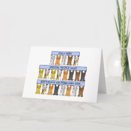 2月29日誕生日猫 カード