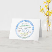 2月29日誕生日 – 魚座 カード (黄色い花)