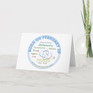 2月29日誕生日 – 魚座 カード