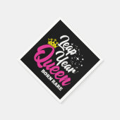 2月29日閏年クイーンリープデイ誕生日生まれレア スタンダードカクテルナプキン (角)