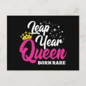 2月29日閏年クイーンリープデイ誕生日生まれレア ポストカード (正面)