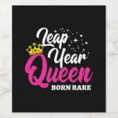 2月29日閏年クイーンリープデイ誕生日生まれレア ワインラベル (シングルラベル)