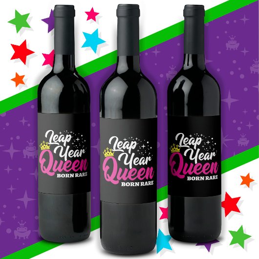 2月29日閏年クイーンリープデイ誕生日生まれレア ワインラベル