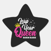 2月29日閏年クイーンリープデイ誕生日生まれレア 星シール (正面)