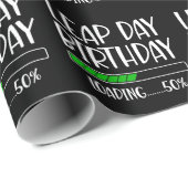 2月29日閏日誕生日50%閏年の読み込み ラッピングペーパー (ロールコーナー)
