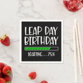2月29日閏日誕生日75%閏年の読み込み スタンダードカクテルナプキン (インサイチュ)