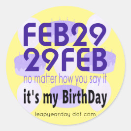 2月29日2月 ラウンドシール