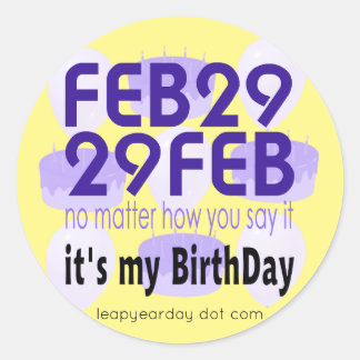 2月29日2月 ラウンドシール