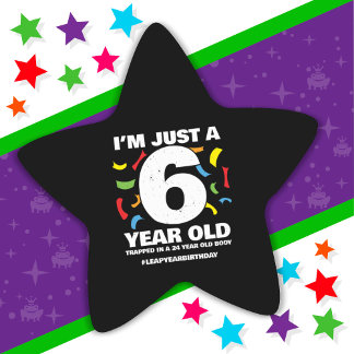 2月29日 うるう年の誕生日パーティー 24歳 星シール