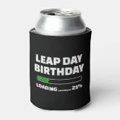 2月29日 うるう年誕生日 25% ロード中 うるう日 缶クーラー (缶正面)