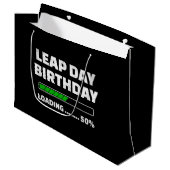 2月29日 うるう年誕生日 50% ロード中 うるう日 ラージペーパーバッグ (正面アングル)