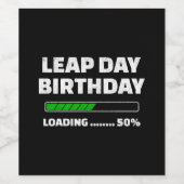 2月29日 うるう年 誕生日 50% ロード中 うるう日 ワインラベル (シングルラベル)