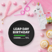 2月29日 うるう年 誕生日 75% ロード中 うるう日 ペーパープレート (パーティー)