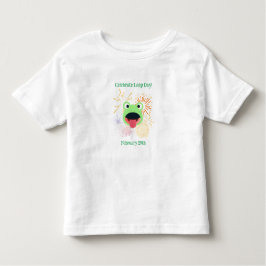 2月29日（水）のカエルと花火 トドラーTシャツ