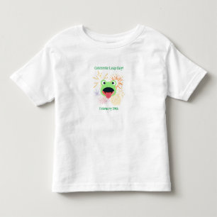 2月29日(水)のカエルと花火 トドラーTシャツ