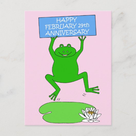 2月29日（金）おめでとうございます ポストカード (正面)
