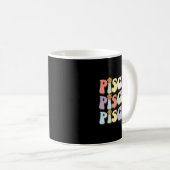 2月3月の誕生日の占星術groovy Pisces Zo コーヒーマグカップ (正面右)