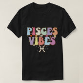 2月3月の誕生日の占星術groovy Pisces Zo Tシャツ (デザイン正面)