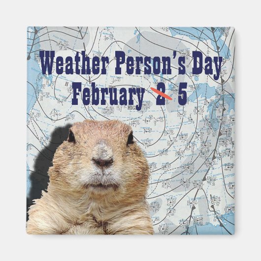2月5日の天気予報 マグネット (正面)
