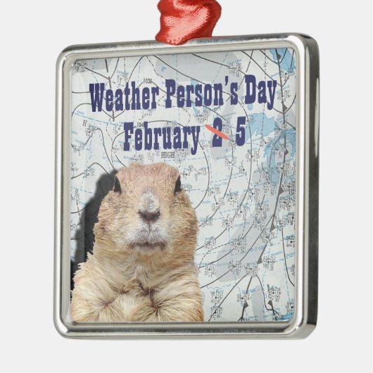 2月5日の天気予報 メタルオーナメント (左)