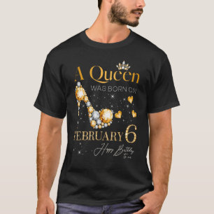 2月6生まれ日の誕生 Tシャツ