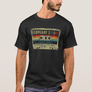 2月62日カセットテープ62日誕生日装飾 Tシャツ