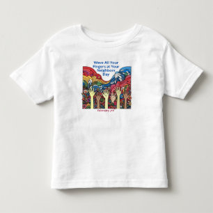 2月7日 – Wave All Your Fingers/Neighbor トドラーTシャツ