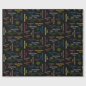 2月8日誕生日ギフトラッピング紙 ラッピングペーパー (フラット)