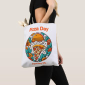 2月9日 – ピザの日 トートバッグ (クローズアップ)