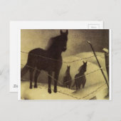 2月：グラント・ウッド ポストカード (正面/裏面)