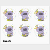 2月 モンスターシール 6枚入り ラウンドシール (シート)