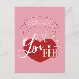 2月 - 愛の月 ポストカード