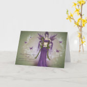 2月Birthstoneの妖精 カード (黄色い花)