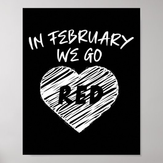 2月Weゴー赤いハート病認識度 ポスター (正面)