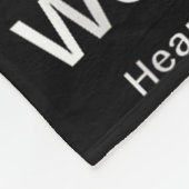 2月We衣服赤いハート健康認識度 フリースブランケット (角)