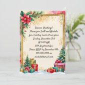 2本のクリスマスツリー 招待状 (スタンド正面)