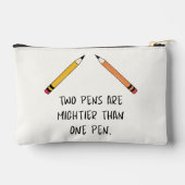 2本のペンは1本のペンより強い アクセサリーポーチ (裏面)