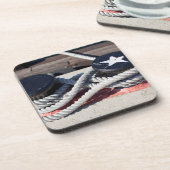 2本のボラードに結ばれるロープ コースター (左側)