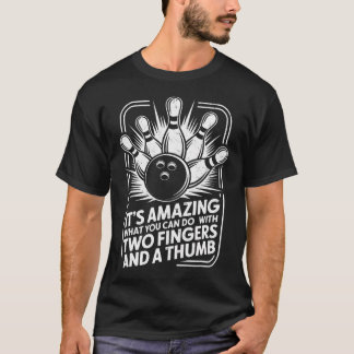 2本の指と親指でできる驚くべき技 Tシャツ