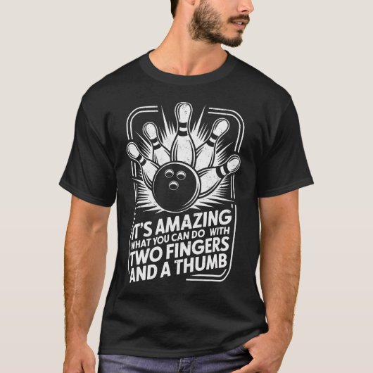 2本の指と親指でできる驚くべき技 Tシャツ (正面)