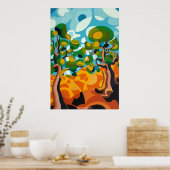 2本の木 ポスター (キッチン)