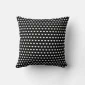 2本の棒を持つブラック・ラボの犬写真と名前 クッション (裏面)