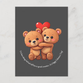 2本の漫画は抱きしめている。 ポストカード