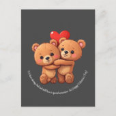 2本の漫画は抱きしめている。 ポストカード (正面)